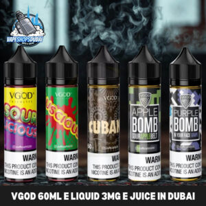 Vgod 60ml E Liquid 3MG E Juice – Vape Juice in Dubai, UAE