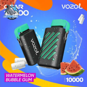 Vozol Gear 10000 Puffs Zero(0%) Nicotine Vape In UAE Watermelon BubbleGum