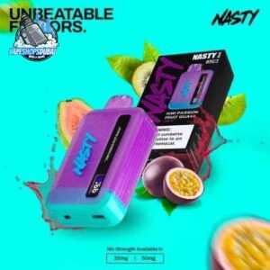 nasty bar 8500 puffs 20 mg and 50 mg disposable vape in uae kiwi passion fruit guava