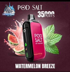 pod salt 35000 puffs 20mg nicotine disposable vape in dubai watermelon breeze