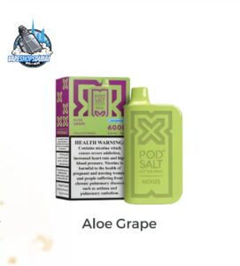 pod salt nexus 6000 puffs 20mg disposable vape in dubai uae aloe grape
