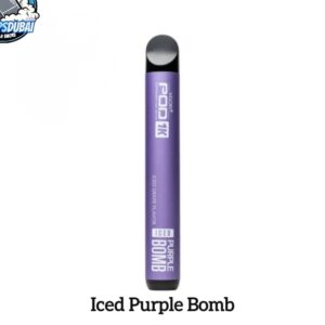 vgod pod 1k 1500 puffs 50mg nicotine disposable vape in uae iced purple bomb