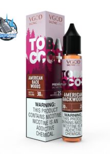 vgod tobacco plus saltnic 30ml e liquid 25mg 50mg in dubai uae american backwoods