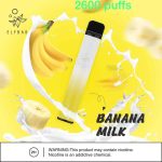 ELFBAR 2600 Puffs 20MG Nicotine Disposable Vape in Dubai Banana Milk