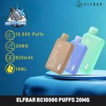 ELFBAR BC10000 Puffs 20mg Nicotine Disposable Vape in Dubai