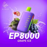 ELFBAR EP8000 Puffs 20MG & 50MG Nicotine Disposable Vape in Dubai Grape Ice