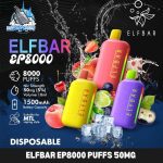 ELFBAR EP8000 Puffs 50mg None Rechargeable Disposable Vape