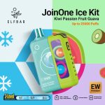 ELFBAR EW Premium 25000 Puffs 50MG Nicotine Ice Adjustable Disposable Vape Kiwi Passion Fruit Guava
