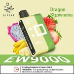 ELFBAR EW9000 Puffs Starter Kit 50MG Nicotine Disposable Vape Dragon Strawnana