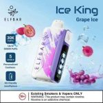 ELFBAR Ice King 30000 Puffs 50mg Nicotine Disposable Vape in Dubai Grape Ice