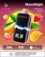 ELFBAR Moon Night 40000 Puffs 50mg Nicotine Disposable Vape Strawberry Mango