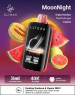 ELFBAR Moon Night 40000 Puffs 50mg Nicotine Disposable Vape Watermelon Cantaloupe Guava