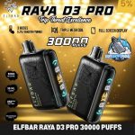 ELFBAR Raya D3 Pro 30000 Puffs 50mg Nicotine Triple Mode Disposable Vape