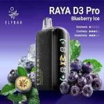 ELFBAR Raya D3 Pro 30000 Puffs 50mg Nicotine Triple Mode Disposable Vape Blueberry Ice