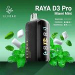 ELFBAR Raya D3 Pro 30000 Puffs 50mg Nicotine Triple Mode Disposable Vape Miami Mint