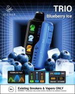 ELFBAR Trio up to 40000 Puffs 50MG Nicotine 4 Mesh Coil Disposable vape Blueberry Ice