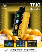 ELFBAR Trio up to 40000 Puffs 50MG Nicotine 4 Mesh Coil Disposable vape Mango Ice