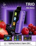 ELFBAR Trio up to 40000 Puffs 50MG Nicotine 4 Mesh Coil Disposable vape Mix Berry