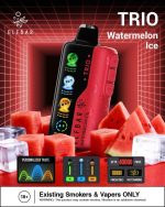 ELFBAR Trio up to 40000 Puffs 50MG Nicotine 4 Mesh Coil Disposable vape Watermelon Ice