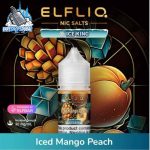Elfliq Saltnic E-liquid 30MG By Elfbar in Dubai Iced Mango Peach