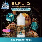 Elfliq Saltnic E-liquid 30MG By Elfbar in Dubai Iced Passion Fruit