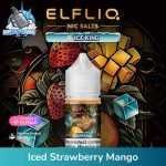 Elfliq Saltnic E-liquid 30MG By Elfbar in Dubai Iced Strawberry Mango