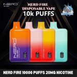 NERD Fire 10000 Puffs 20MG Nicotine Disposable Vape in Dubai
