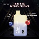 NERD Fire 10000 Puffs 20MG Nicotine Disposable Vape in Dubai Blueberry Pomegranate