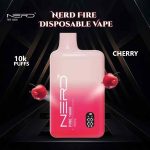 NERD Fire 10000 Puffs 20MG Nicotine Disposable Vape in Dubai Cherry