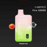 NERD Fire 10000 Puffs 20MG Nicotine Disposable Vape in Dubai Peach Ice