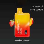 NERD Fire 10000 Puffs 20MG Nicotine Disposable Vape in Dubai Strawberry Mango