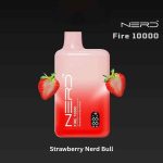 NERD Fire 10000 Puffs 20MG Nicotine Disposable Vape in Dubai Strawberry Nerd Bull
