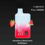 NERD Fire 10000 Puffs 20MG Nicotine Disposable Vape in Dubai Strawberry Watermelon Bubblegum