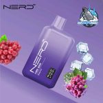 NERD Fire 8000 Puffs 20MG Nicotine Disposable Vape in Dubai Grape Ice