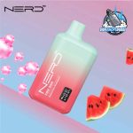 NERD Fire 8000 Puffs 20MG Nicotine Disposable Vape in Dubai Watermelon Bubblegum