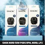 SMOK Nord 50W Pods RPM, NORD, LP2 Replacement Pod Cartridge in Dubai