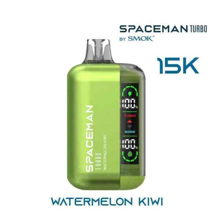 SMOK Spaceman Turbo 15000 Puffs 50MG Nicotine Disposable Vape in Dubai Watermelon Kiwi