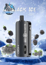HQD Glaze Plus 12000 Puffs 50MG Nicotine Dual Mesh Coil Disposable Vape In UAE BLACK ICE