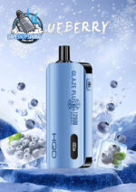 HQD Glaze Plus 12000 Puffs 50MG Nicotine Dual Mesh Coil Disposable Vape In UAE BLUEBERRY