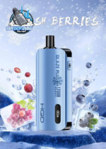 HQD Glaze Plus 12000 Puffs 50MG Nicotine Dual Mesh Coil Disposable Vape In UAE FRESH BERRIES