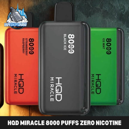 Hqd Miracle 8000 Puffs Zero Nicotine (0%) Disposable In UAE
