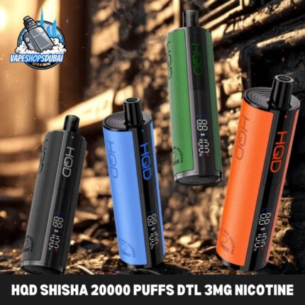 Hqd Shisha 20000 Puffs dtl 3mg Nicotine Disposable Vape In UAE