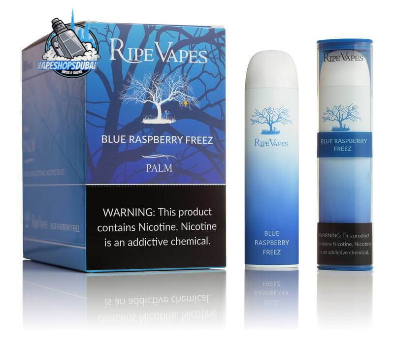 RIPE VAPES Palm Disposable 3000 Puffs 20MG Rechargeable Vape in Dubai, UAE BLUE RASPBERRY FREEZ