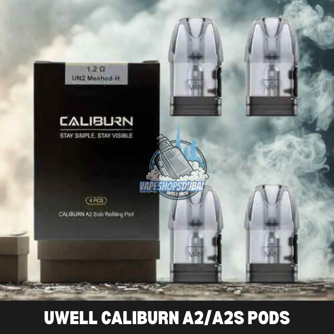 Vape Shops Dubai - UWELL-Caliburn-A2/A2S-Pods-0.9ohm-&-1.2ohm-Re UWELL Caliburn A2/A2S Pods 0.9ohm & 1.2ohm Replacement Pods in Dubai