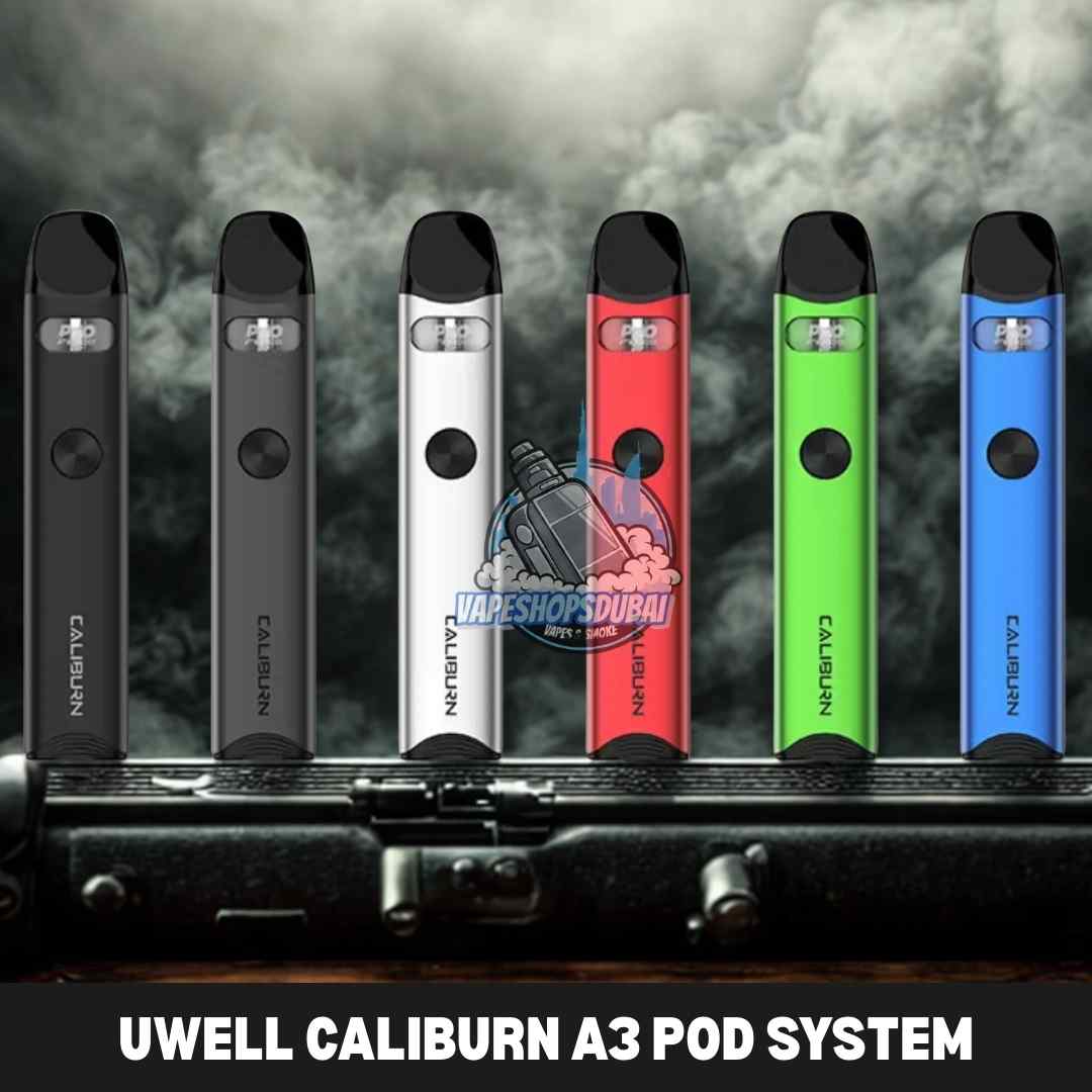 Uwell Caliburn A3 Pod System Rechargeable Vape in Dubai Uwell Caliburn A3 Pod System Rechargeable Vape in Dubai