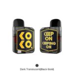 Uwell Caliburn Koko Prime Vision Kit in Dubai Dark Translucent Black & Gold
