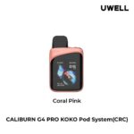 Uwell Caliburn G4 Pro Koko Kit 2000mAh 35W In Dubai Coral pink