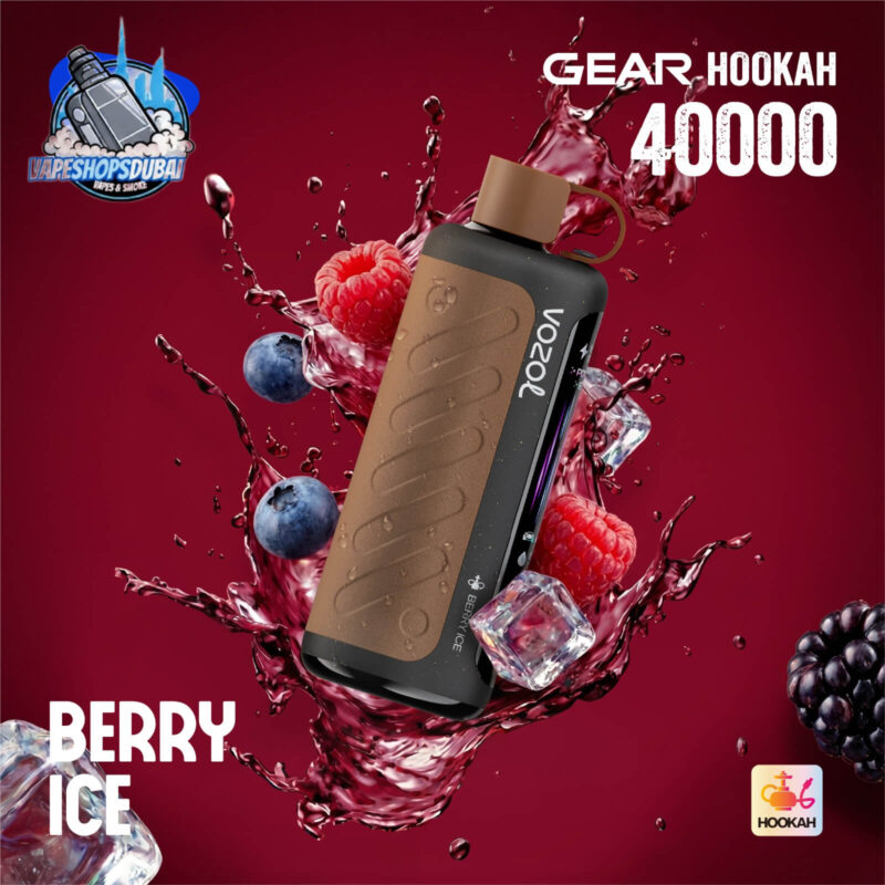 VOZOL Gear Hookah 40000 Puffs Disposable Vape 5mg in the UAE berry ice