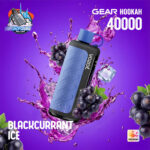 VOZOL Gear Hookah 40000 Puffs Disposable Vape 5mg in the UAE blackcurrant ice