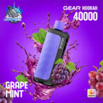 VOZOL Gear Hookah 40000 Puffs Disposable Vape 5mg in the UAE grape mint